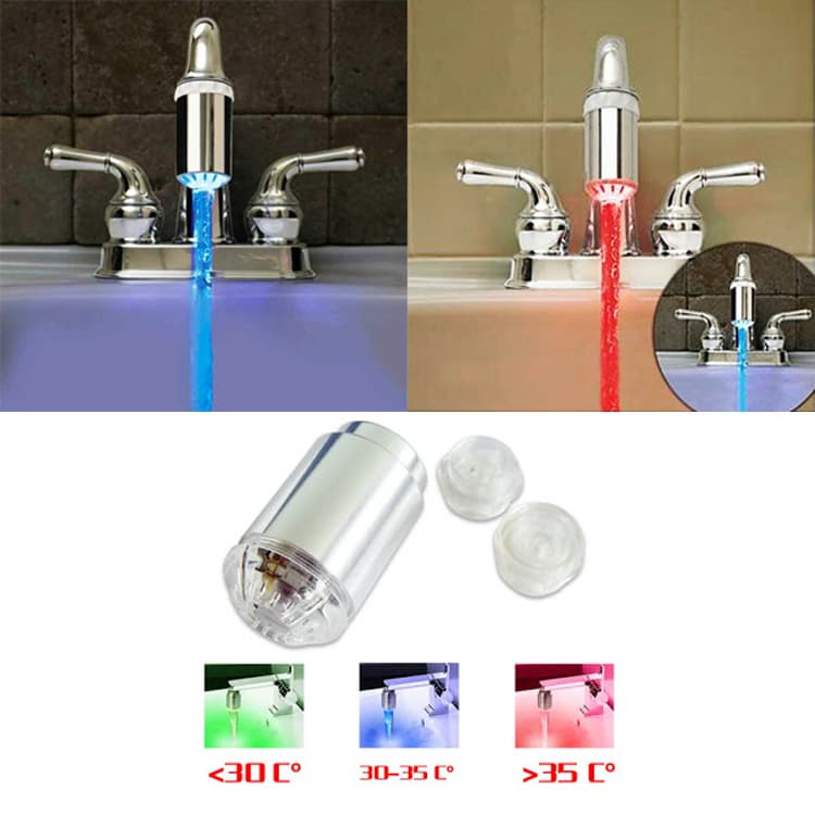 Joints Faucet LED lights glow_ Faucet Water LED